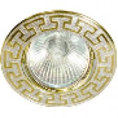 Светильник потолочный, DL2008, 17809 MR16 G5.3 серебро-золото,