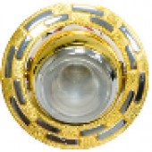 Светильник потолочный R50 E14, матовое золото-хром ,17614
