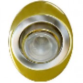 Светильник потолочный 108Т- MR16 G5.3, золото-хром 17698 (10/100)