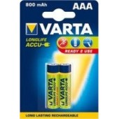 Аккумулятор  VARTA Longlife Accu 2 R03 800 mAh 2*BL (056703101402) (2/20)