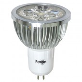 Лампа Feron JCDR 4LED (4W) 230V/4000/G5.3, LB-14