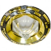 Светильник потолочный 1727 MR16  50W G5.3 хром-золото (10/100)