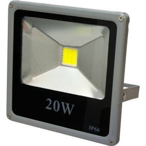 Прожектор Feron  квадратный 1LED 20W 230V/4000K/IP65 серый, 200*185*45, LL-272 (1/16)